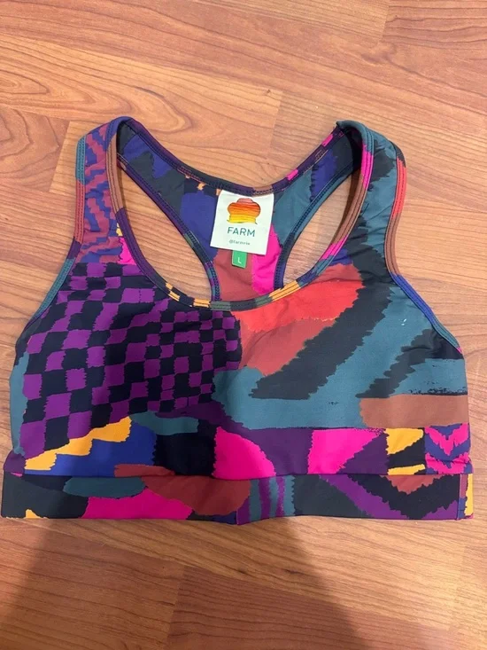 FARM Rio Multicolor Abstract Racerback Top - Picture 3 of 4